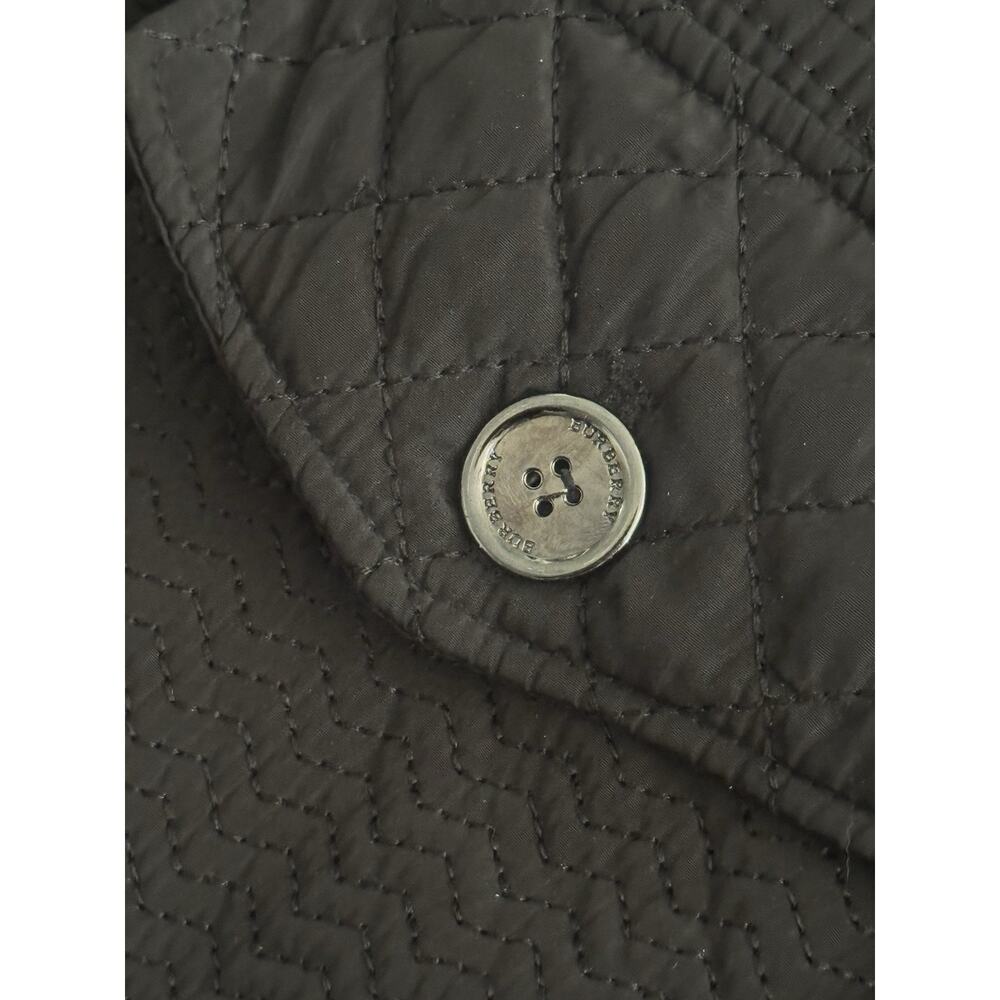 Burberry London Women’s M Quilted Jacket Trench Coat Tie Belt Nova Check Lining - Picture 3 of 11